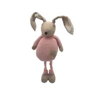 1 Fabric Easter Bunny Decoration Bunny Telescopic Legs Easter Decoration Pink