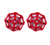 1* Faucet Handle Gate Valve, Round Red Valve Handwheel, Valve Replacement, Faucet Handle Valve For Faucet 6Mm, 7Mm, 8Mm(8mm)