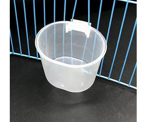 1 Feed Cup Tool Parrot Bird Hamster Flat Bottom Feeding Cup Hanging Drinking Food Bowl Tool Pet Product Animal SupplyNice and Deft