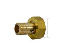 1" Female to 1/2" Male Lengthen Brass Union Pipe Fitting Water Gas Oil for Water Meter