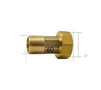 1" Female to 3/4" Male Lengthen Brass Union Pipe Fitting Water Gas Oil for Water Meter