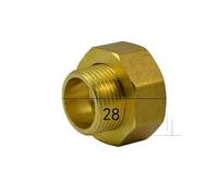 1" Female to 3/4" Male Short Brass Union Pipe Fitting Water Gas Oil for Water Meter