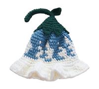 1. Festive Crochet Pumpkin Cap With Floral Accents Warm Winter Hat For Halloween Parties & Outdoor Gatherings Flower Cap