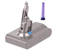 (1 Filter & 1 Battery) 21.6V 4.6Ah V7 Lithium Battery Replacement for Dyson V7 SV11 Motorhead Trigger Animal HEPA Absolute Handheld Vacuum Cleaners with Filter