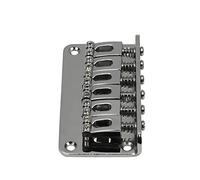 1* Fixed Guitar Bridge, 78mm * 43mm Electric Guitar Metal Chrome Metal Fixed Guitar Bridge