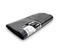 1 Flat Pack | 100 Bags | RE-GEN 30 Litre Swing, Pedal, Square Bin Liners Refuse Sacks, Everyday, Office & Home Use | Black Industrial Strength Rubbish Garbage Bags 375/600 x 600mm