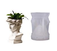 1 Flexible Silicone Planter Mold for Resin, Cement & Gypsum Casting Intricate Sculpted Home Garden Decor Multi Purpose Holder Mold