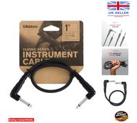 1 Foot D’Addario Classic Series Guitar Patch Cable - Reliable Right Angle Design