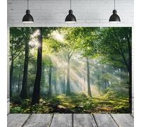 1 Forest Sunshine Background Banner - Suitable for birthdays holidays parties multiple sizes to choose from