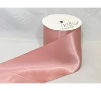 1 Full Roll Reel 100mm Satin Ribbon Light Dusky Pink Double Sided 100 mm 10cm 4" 4 Inch