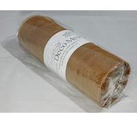 1 Full Roll Reel 25cm x 9.1 metres Tan Light Brown Deco Mesh Waterproof Netting Decomesh Ruffle Wreaths ELEGANZA
