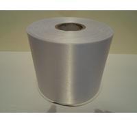 1 Full Roll Reel of 100mm White Satin Ribbon x 50 metres Single Sided 100 mm 10cm 4" Sash