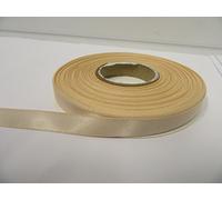 1 Full Roll Reel of 10mm Satin Ribbon x 25 metres Nude Light Beige Double Sided 10 mm 1cm