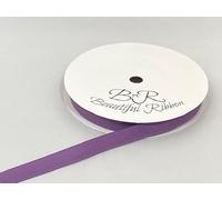 1 Full Roll Reel of 10mm x 20 metres Grosgrain Ribbed Ribbon Amethyst Dusky Purple Double Sided 10 mm 3/8" 1cm