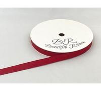 1 Full Roll Reel of 10mm x 20 metres Grosgrain Ribbed Ribbon Dark Red Double Sided 10 mm 3/8" 1cm