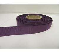 1 Full Roll Reel of 16mm x 20 metres Grosgrain Ribbed Ribbon Amethyst Dusky Purple Double Sided 16 mm 1.6cm