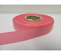 1 Full Roll Reel of 16mm x 20 metres Grosgrain Ribbed Ribbon Candy Bright Pink Double Sided 16 mm 1.6cm