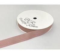 1 Full Roll Reel of 16mm x 20 metres Grosgrain Ribbed Ribbon Light Dusky Pink Double Sided 16 mm 5/8" 1/4" 1.6cm