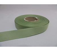 1 Full Roll Reel of 16mm x 20 metres Grosgrain Ribbed Ribbon Moss Dusky Sage Green Double Sided 16 mm 1.6cm