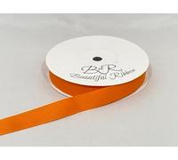 1 Full Roll Reel of 16mm x 20 metres Grosgrain Ribbed Ribbon Tangerine Light Orange Double Sided 16 mm 5/8" 1/4" 1.6cm