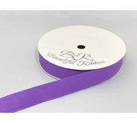 1 Full Roll Reel of 16mm x 20 metres Grosgrain Ribbed Ribbon Violet Bright Purple Double Sided 16 mm 5/8" 1/4" 1.6cm