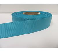 1 Full Roll Reel of 22mm x 20 metres Grosgrain Ribbed Ribbon Aquamarine Light Turquoise Double Sided 22 mm 2.2cm