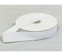 1 Full Roll Reel of 25mm x 25 metres Herringbone Ribbon White 100% Cotton Double Sided Twill Tape Trim 25 mm 2.5cm