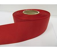 1 Full Roll Reel of 38mm Grosgrain Ribbon x 20 metres Dark Red Double Sided Wedding Christmas 38 mm 3.8cm