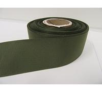1 Full Roll Reel of 38mm Grosgrain Ribbon x 20 metres Olive Dark Green Double Sided Wedding Christmas 38 mm 3.8cm
