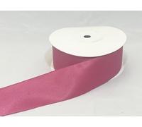 1 Full Roll Reel of 38mm Satin Ribbon x 25 metres Victorian Mulberry Dark Pink Double Sided 38 mm 3.8cm