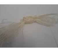 1 Full Roll Reel of 3mm Sheer Organza Ribbon x 50 metres Cream Double Sided 3 mm