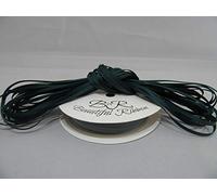 1 Full Roll Reel of 3mm x 50 metres Grosgrain Ribbed Ribbon Forest Dark Green Double Sided 3 mm 1/8"