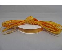 1 Full Roll Reel of 3mm x 50 metres Grosgrain Ribbed Ribbon Marigold Dark Yellow Double Sided 3 mm