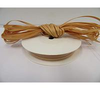 1 Full Roll Reel of 3mm x 50 metres Grosgrain Ribbed Ribbon Yellow Gold Double Sided 3 mm