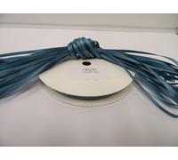 1 Full Roll Reel of 3mm x 50 metres Satin Ribbon Antique French Dusky Blue Double Sided 3 mm