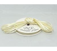 1 Full Roll Reel of 3mm x 50 metres Satin Ribbon Cream Double Sided 3 mm 1/8"