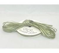 1 Full Roll Reel of 3mm x 50 metres Satin Ribbon Moss Dusky Sage Green Double Sided 3 mm 1/8"