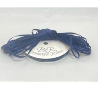 1 Full Roll Reel of 3mm x 50 metres Satin Ribbon Navy Dark Blue Double Sided 3 mm 1/8" Beautiful Ribbon