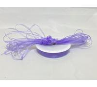 1 Full Roll Reel of 3mm x 50 metres Sheer Organza Ribbon Lilac Purple Double Sided 3 mm 1/8"