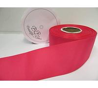 1 Full Roll Reel of 50mm x 20 metres Grosgrain Ribbon Hot Shocking Bright Pink Double Sided Ribbed 50 mm 5cm 2" 2 Inch