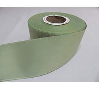 1 Full Roll Reel of 50mm x 20 metres Grosgrain Ribbon Moss Light Sage Green Grosgrain Double Sided Ribbed 50 mm 5cm 2" 2 Inch