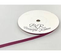 1 Full Roll Reel of 6mm Grosgrain Ribbed Ribbon Burgundy Wine Claret 20 metres Double Sided 6 mm 1/4"