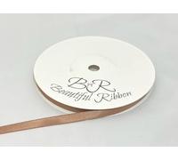 1 Full Roll Reel of 7mm Satin Ribbon x 25 metres Chipmunk Soft Light Brown Double Sided 7 mm 1/4"