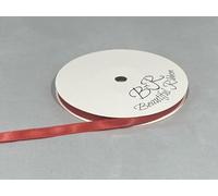 1 Full Roll Reel of 7mm Satin Ribbon x 25 metres Dusky Burnt Orange Double Sided 7 mm