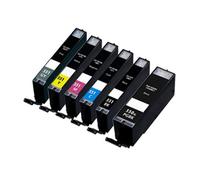 1 Full Set Canon Compatible Ink Cartridges PGI-550PGBKXL and CLI-551BK/C/M/Y/GYXL