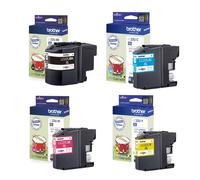 1 Full Set of Brother LC22UBK and 1 x Colour Set LC22UC/M/Y Original Ink Cartridges