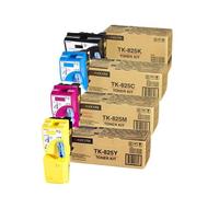 1 Full Set of Kyocera TK-825K Black and 1 x Colour Set TK-825C/M/Y (Original) Toner Cartridges