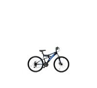 Basis 1 Full Suspension Mountain Bike 26" Wheel 18 Speed Black Blue