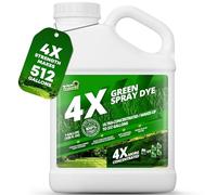 1 Gallon 4X Green Spray Dye - Makes 512 Gallons of Concentrated Spray Pattern Indicator Dye, Ideal Fertilizer Marking, Lawn Turf Mark and Marker, Mark Where You've Sprayed with Green Color Indicator