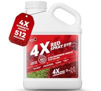 1 Gallon 4X Red Spray Dye - Makes 512 Gallons of Concentrated Spray Pattern Indicator Dye, Ideal Fertilizer Marking, Lawn Turf Mark and Marker, Mark Where You've Sprayed with Red Color Indicator